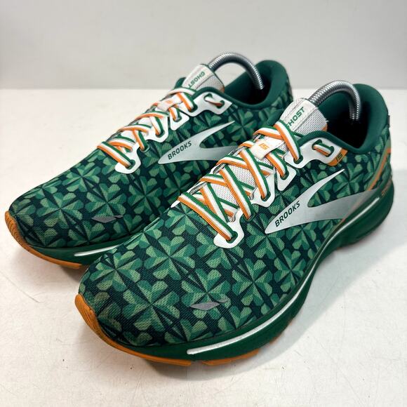 RARE GUC Brooks Ghost 15 'Run Lucky' Shoe Saint Patrick's Day Irish Women 11 - Picture 1 of 10